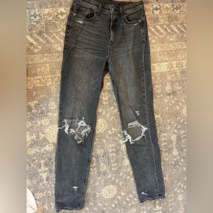 Black American Eagle Mom Jeans